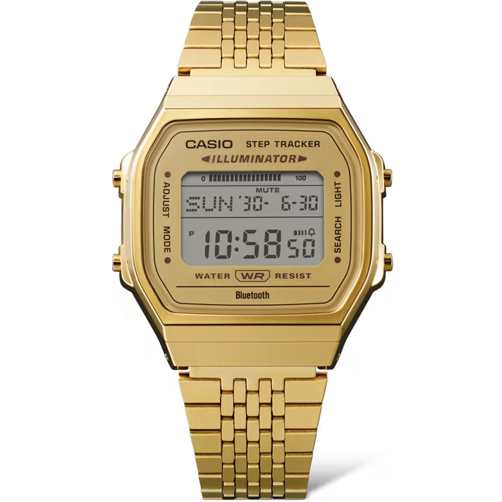 Casio Vintage Digital Smartphone Link Gold Stainless Steel Quartz ABL-100WEG-9A