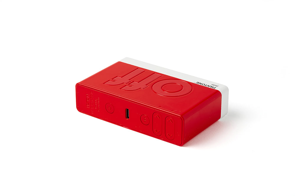 Lexon: Flip Classic x Pantone Alarm Clock - Red