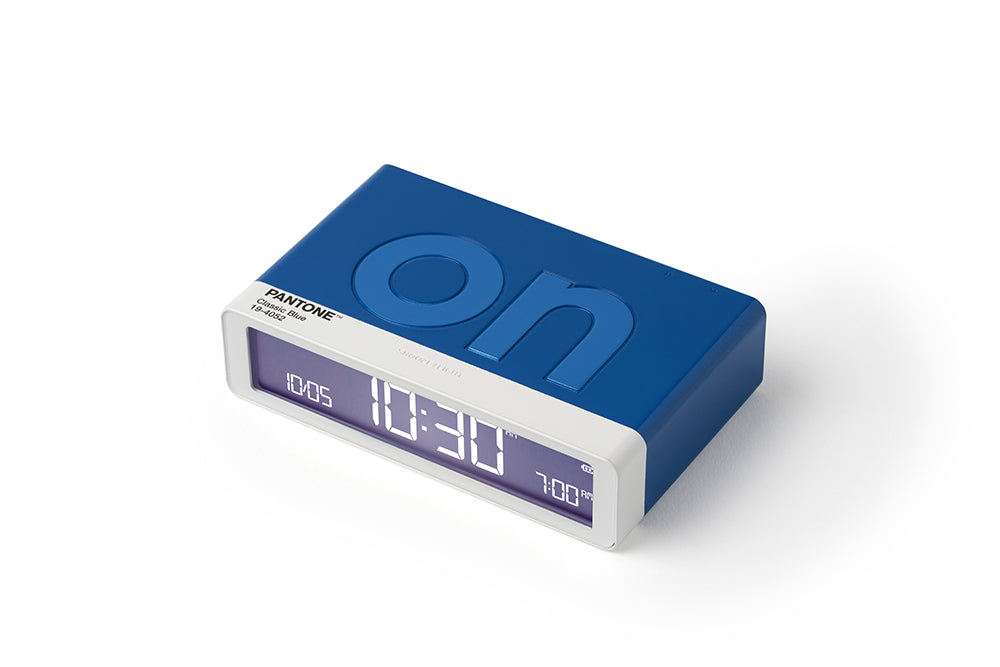 Lexon: Flip Classic x Pantone Alarm Clock - Classic Blue