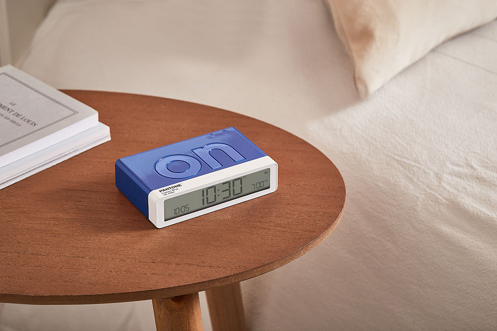 Lexon: Flip Classic x Pantone Alarm Clock - Classic Blue
