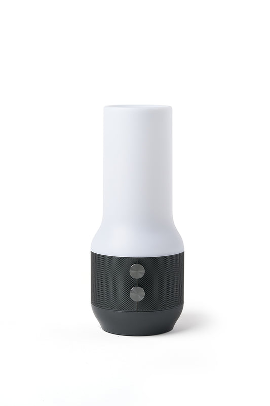 Lexon Terrace+ LED Light and Speaker - Gun Metal