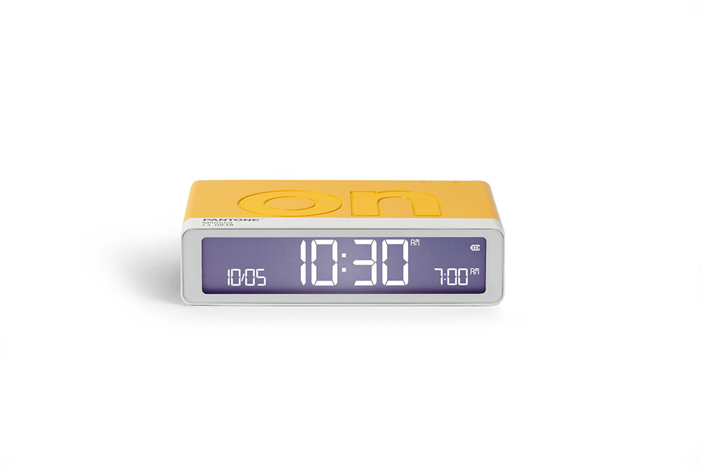 Lexon: Flip Classic x Pantone Alarm Clock - Mimosa