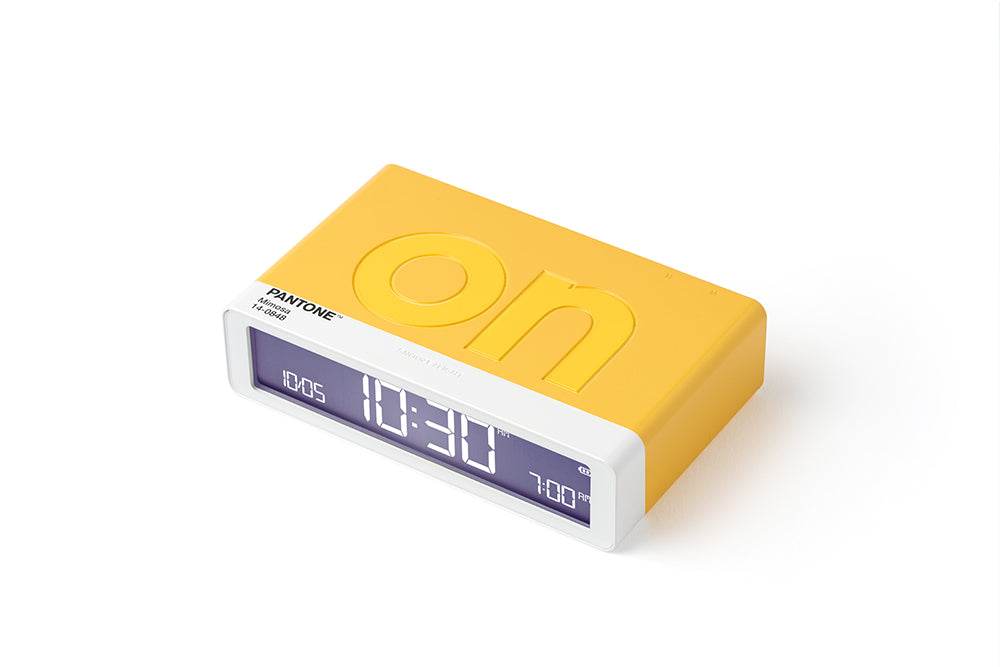 Lexon: Flip Classic x Pantone Alarm Clock - Mimosa