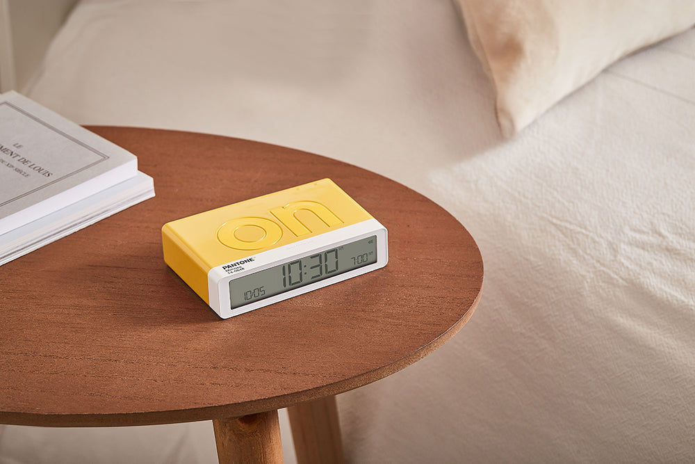 Lexon: Flip Classic x Pantone Alarm Clock - Mimosa