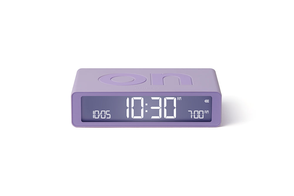Lexon: Flip Classic Alarm Clock - Light Lilac