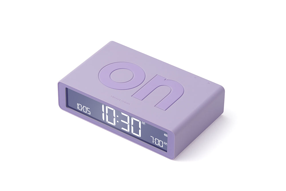Lexon: Flip Classic Alarm Clock - Light Lilac