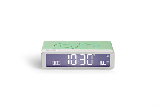 Lexon: Flip Classic x Pantone Alarm Clock - Pastel Green