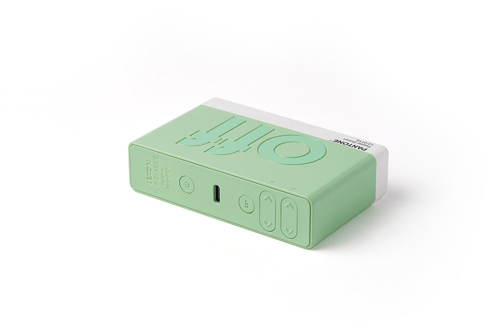 Lexon: Flip Classic x Pantone Alarm Clock - Pastel Green