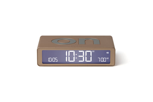 Lexon: Flip Classic Alarm Clock - Soft Gold