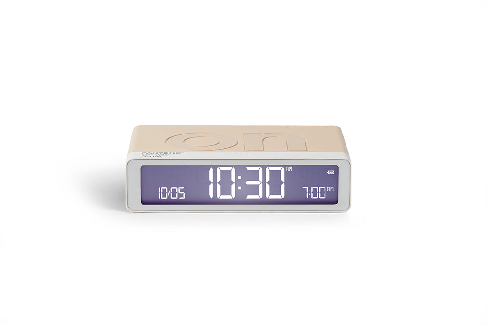 Lexon: Flip Classic x Pantone Alarm Clock - Sand