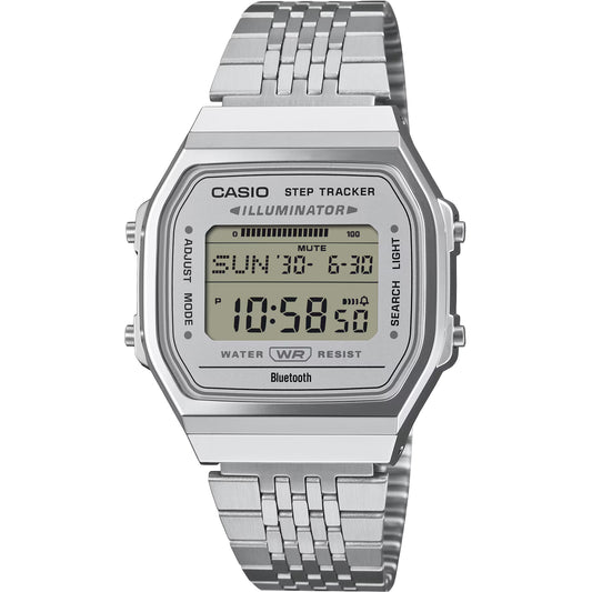 Casio Vintage Digital Smartphone Link Stainless Steel Quartz ABL-100WE-7A