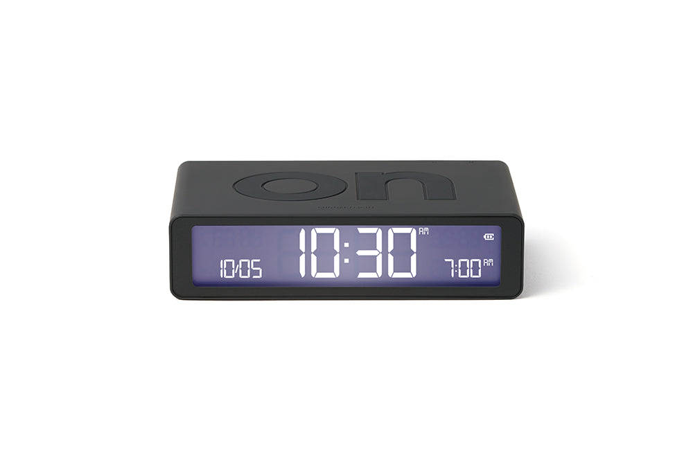 Lexon: Flip Classic Alarm Clock - Dark Grey