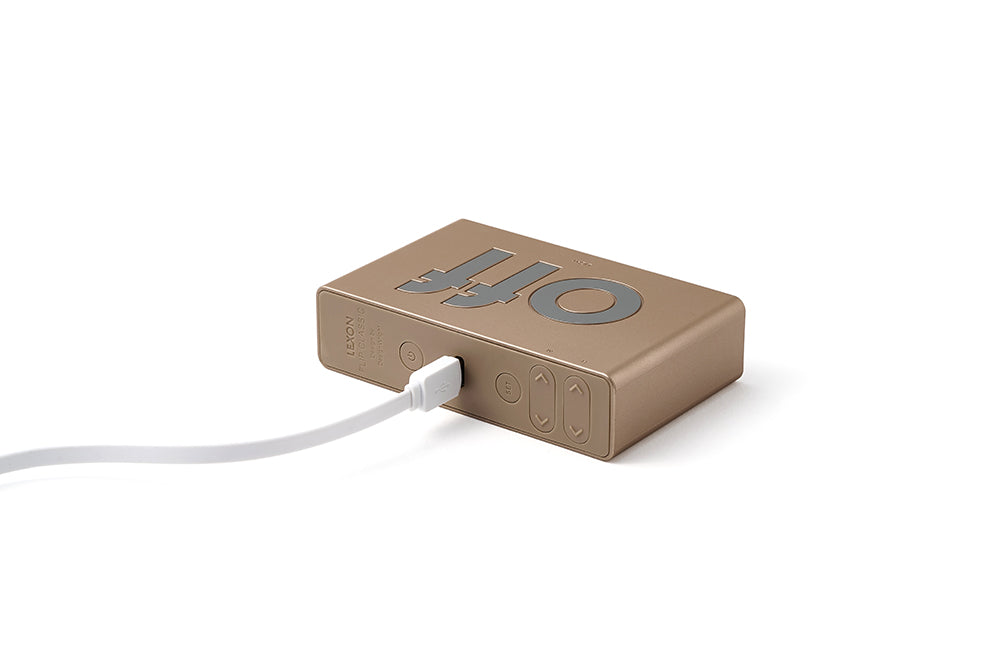 Lexon: Flip Classic Alarm Clock - Soft Gold