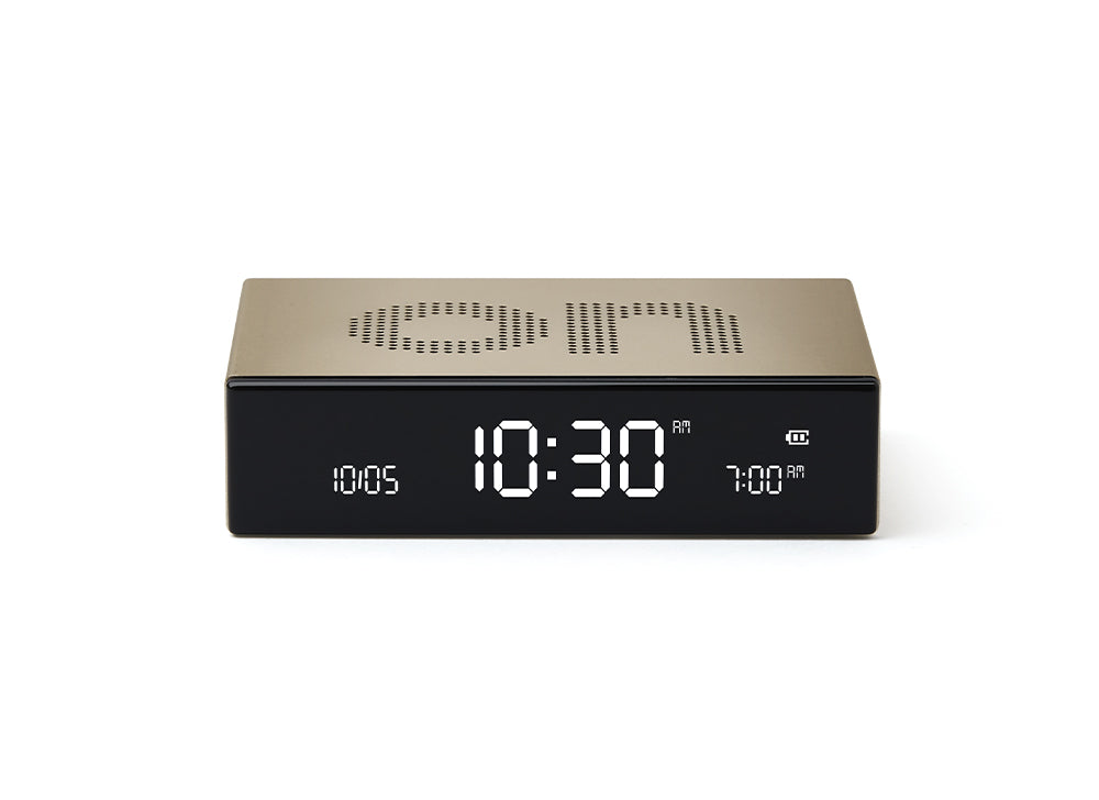 Lexon: Flip Premium Alarm Clock -  Gold