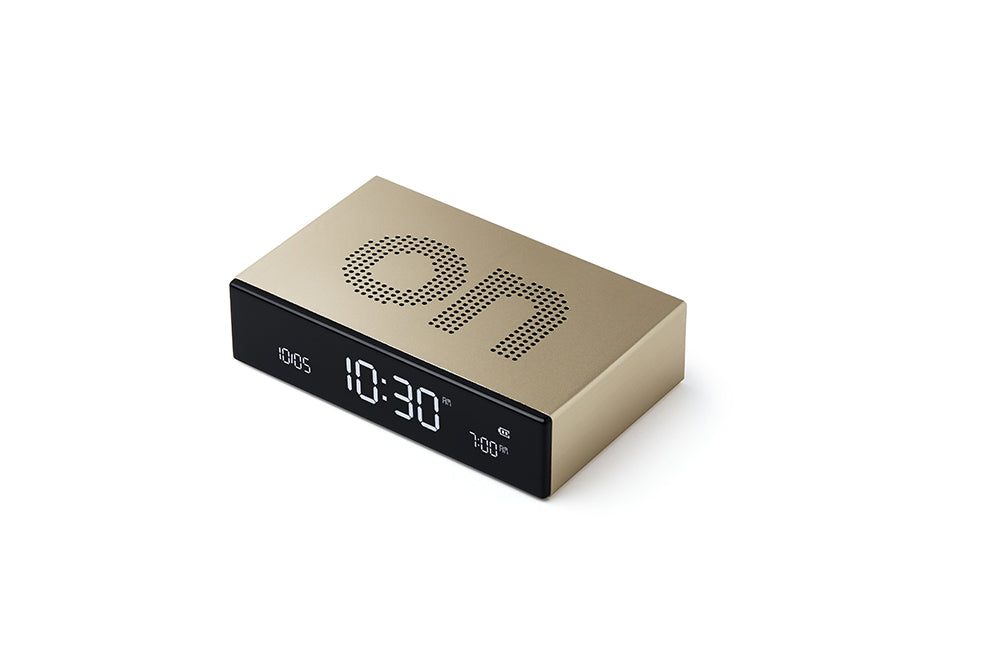 Lexon: Flip Premium Alarm Clock -  Gold