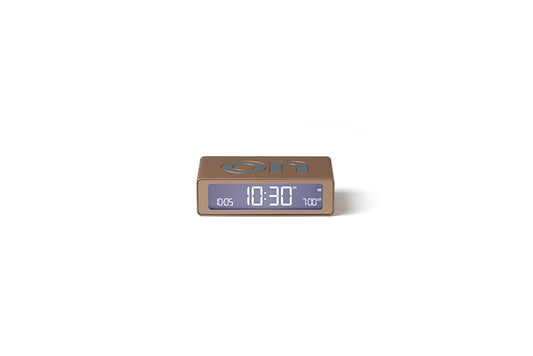 Lexon: Flip Travel Mini Alarm Clock - Soft Gold