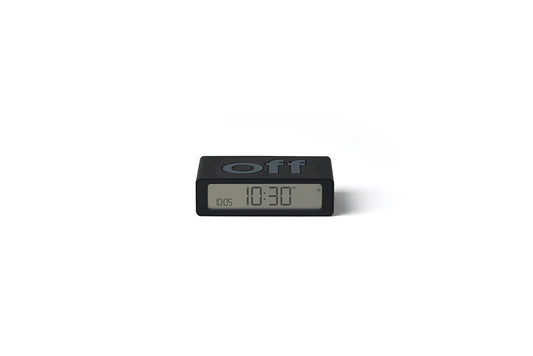 Lexon: Flip Travel Mini Alarm Clock - Black