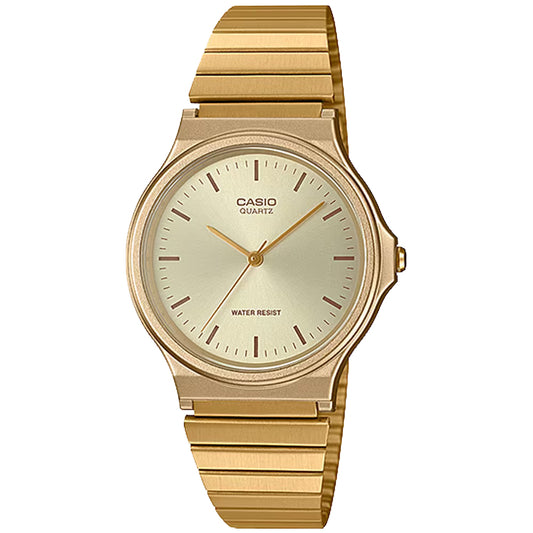 CASIO GOLD-TONE STAINLESS STEEL WATCH MQ-24G-9E