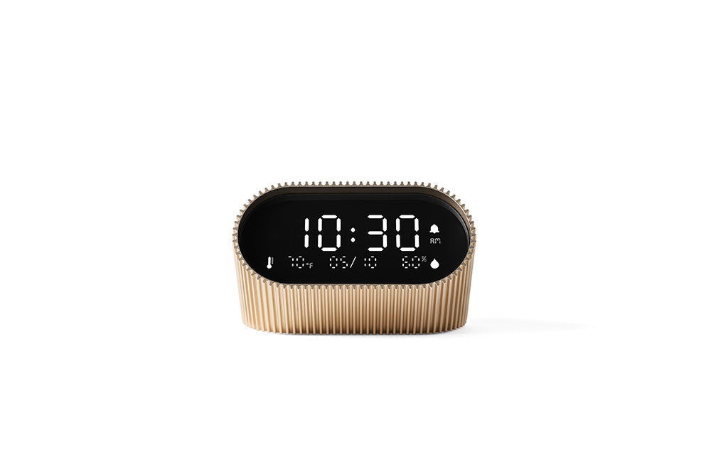 Lexon: Ray Clock - Vivid Gold