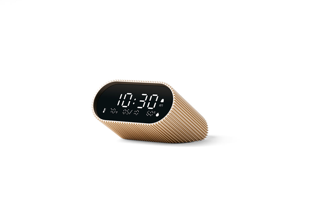 Lexon: Ray Clock - Vivid Gold