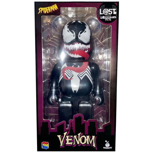 Medicom Bearbrick - 400% Venom Exclusive - Spider-Man Key Chain Lottery Japan Exclusive