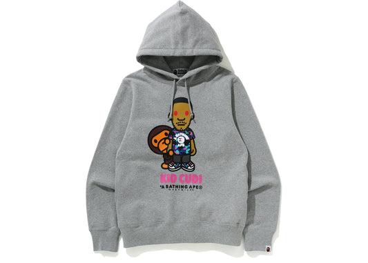 BAPE x Kid Cudi Baby Milo Pullover Hoodie Grey