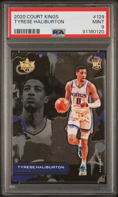 2020 Court Kings - Tyrese Haliburton - Level 2 II Rookie Card - #129 - PSA Graded Card