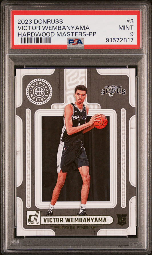 2023 Donruss - Victor Wembanyama - Hardwood Masters Press Proof - Rookie Card - #3 - PSA Graded Card