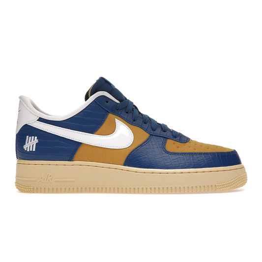 DM8462-400 (CA) - Undefeated x Nike Air Force 1 Low '5 On It' Mens (Blue Yellow Croc)